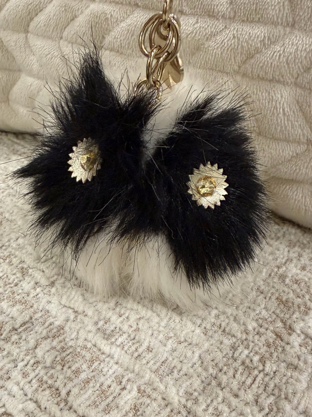Kate Spade Owl Keychain with Gold Accent